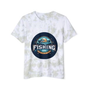 FishingEric Tie-Dyed T-Shirt, Relaxed Vibe Tee, Summer Fishing Gift, Outdoor Adventure Wear, Personalized Casual Shirt, Beach Day Attire