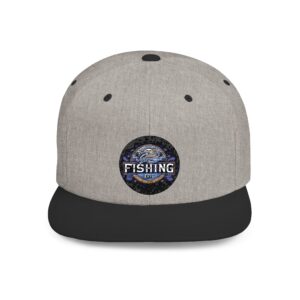 FishingEric Epic Fishing Flat Bill Snapback Hat - Outdoor, Fishing Lover's Cap