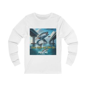 Keep Calm and Fish On Unisex Long Sleeve Tee - Perfect for Fishing Enthusiasts