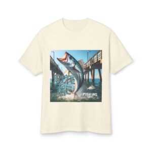 Vintage Fishing Graphic Tee - Unisex Cotton T-Shirt for Outdoor Enthusiasts