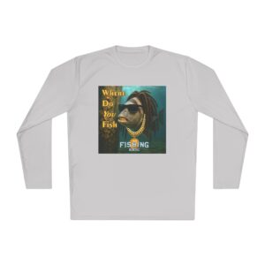Fishing Vibes Unisex Lightweight Long Sleeve Tee - "Where Do You Fish" Graphic