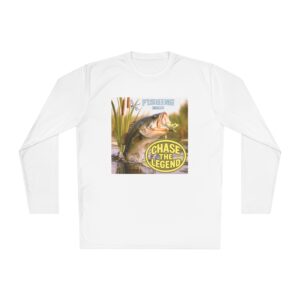 Chase the Legend Bass Fishing Tee - Unisex Lightweight Long Sleeve Shirt for Anglers