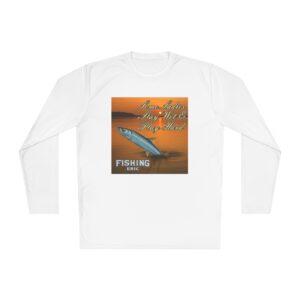 Fishing Vibes Unisex Lightweight Long Sleeve Tee - "Some Ladies Stay Wet & Play Hard"