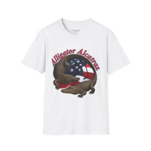 Florida's Alligator Alcatraz Graphic T-Shirt, Unisex Softstyle Tee, Unique Gift for Nature Lovers, Casual Wear, Eco-Friendly Apparel, Fun Souvenir