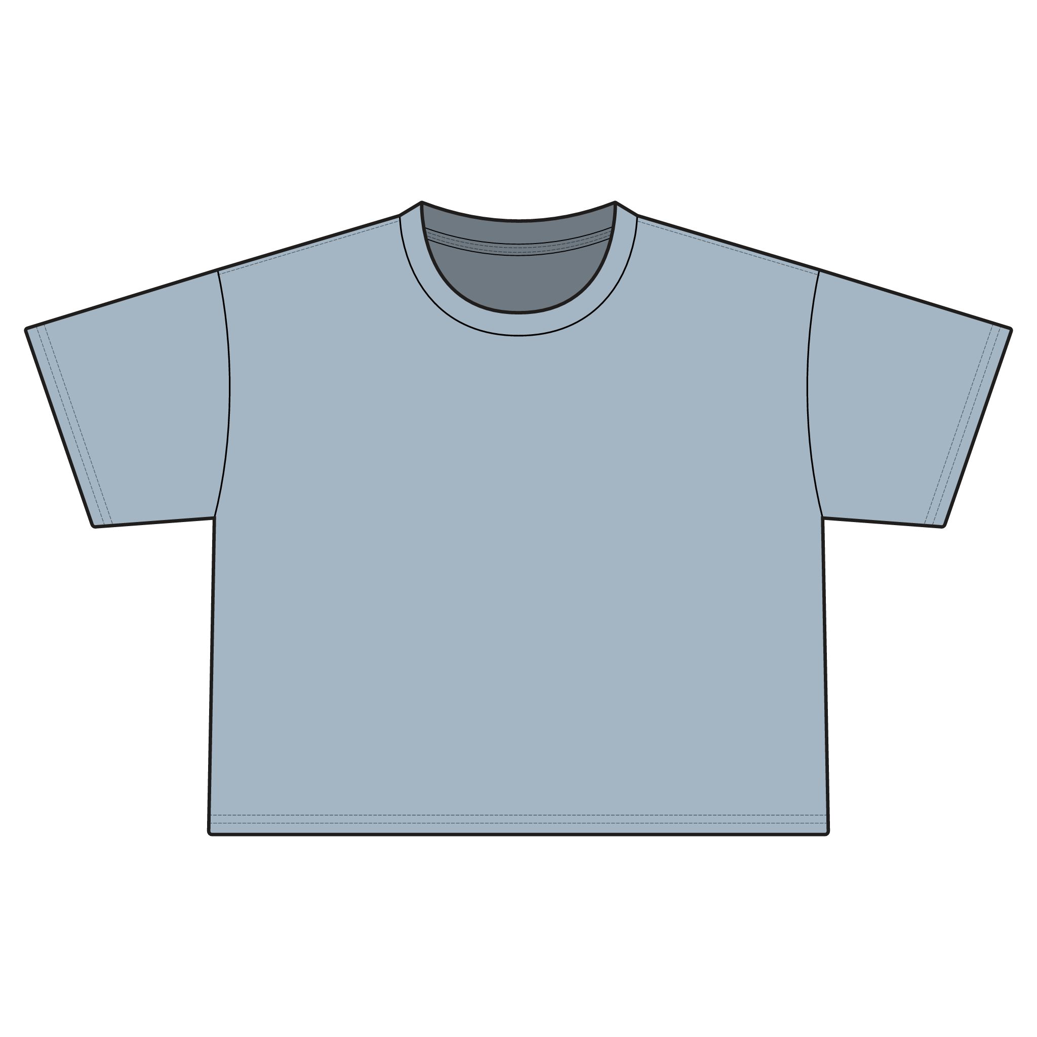 Cropped T-Shirt — "Hammer Time" Hammerhead Shark Graphic Beach Tee - Image 2