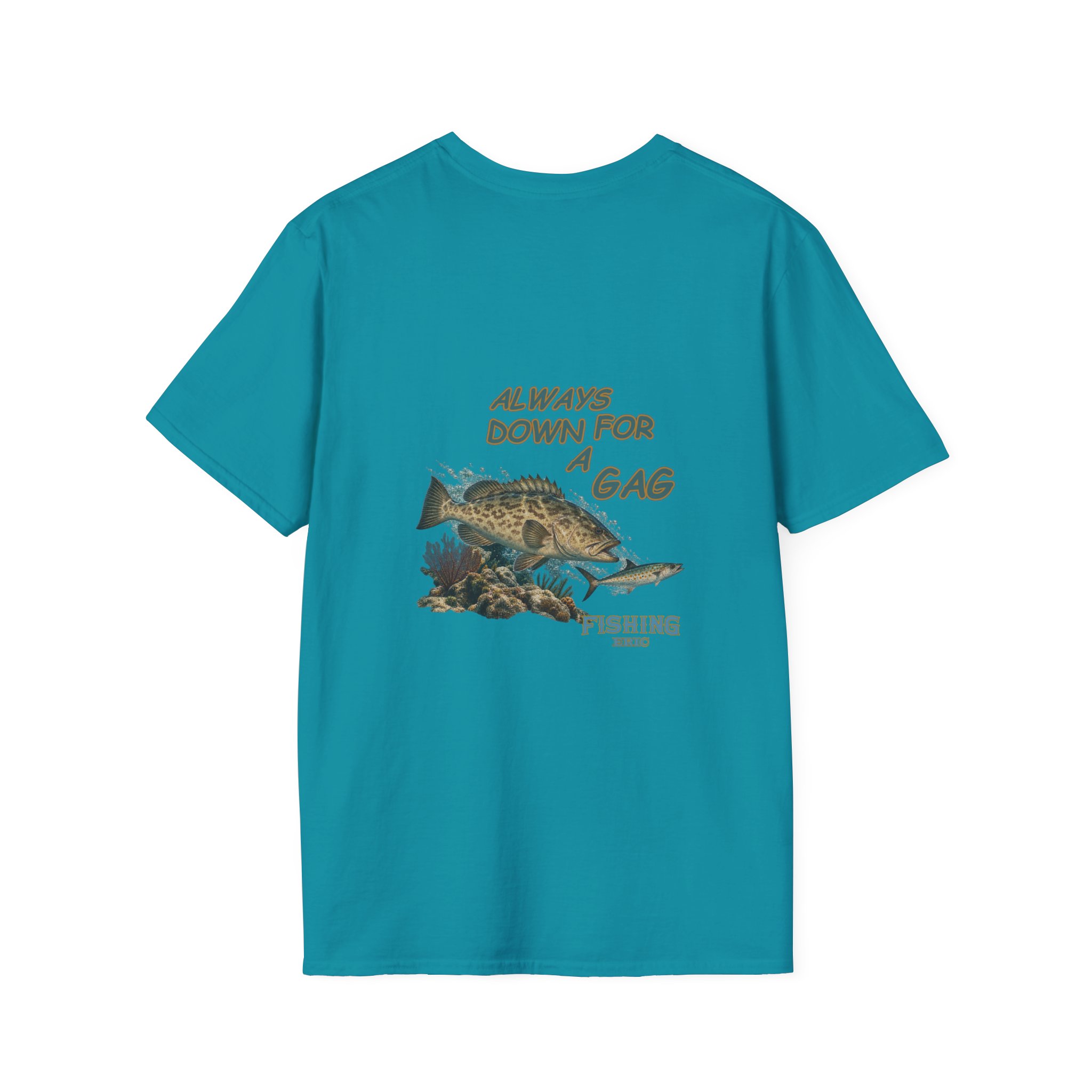 Fishing T-Shirt - "Always Down for a Gag" Grouper Graphic Tee - Image 22