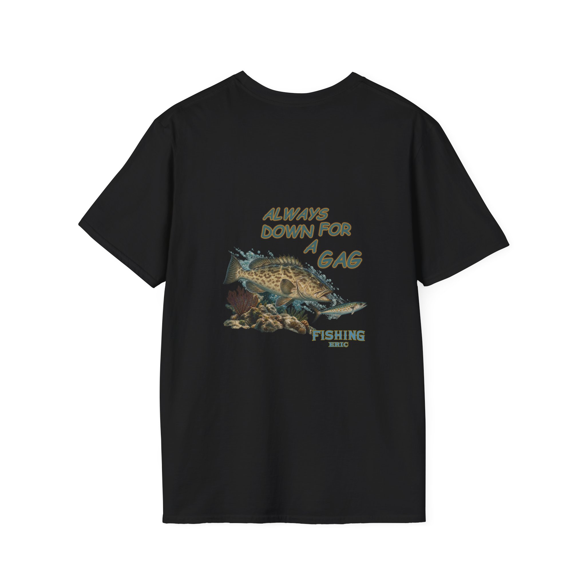 Fishing T-Shirt - "Always Down for a Gag" Grouper Graphic Tee - Image 12