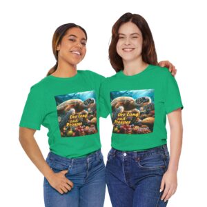 Sea Turtle T‑Shirt – 'Live Long and Prosper' Ocean Conservation Tee