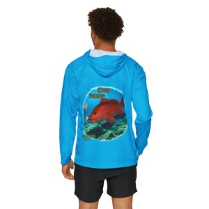 Fishing Hoodie — "Dig Deep" Red Snapper Performance Wicking Top
