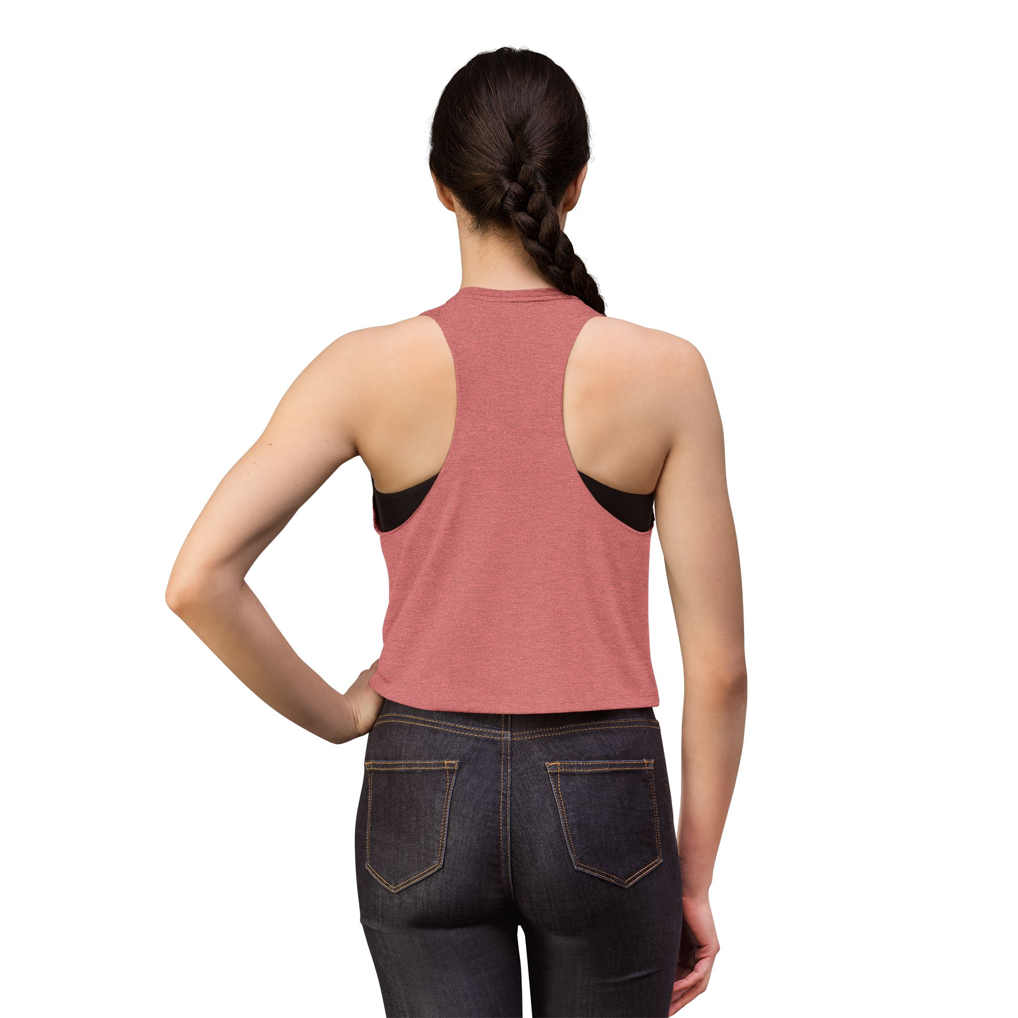 Fishing Crop Top - 'King Me' Kingfish Graphic Women's Fishing Tank - Image 4